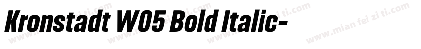 Kronstadt W05 Bold Italic字体转换